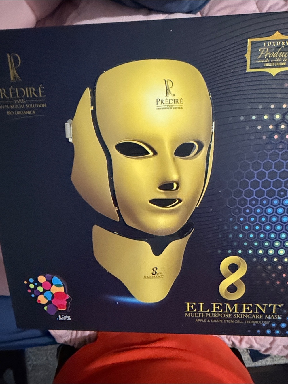 Prediré Gold LED Skincare Mask - 8 Element Facial Therapy